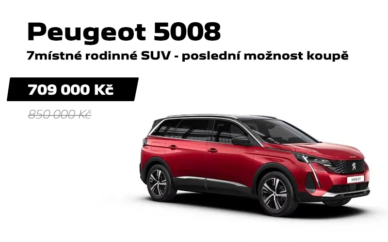 7 dní Peugeot, Peugeot 5008 - Lenner Motors